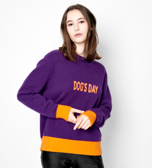 Pull PEACE DOG 1 Cachemire Femme
