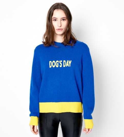 Pull PEACE DOG 2 Cachemire Femme