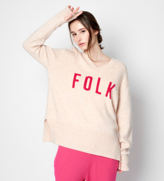 Pull FOLK 2 Cachemire Femme