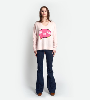 HA HA HA ! - Pull Cachemire Femme