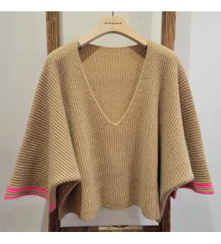  PAULA - Poncho Cachemire Femme