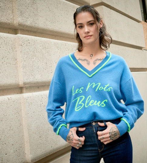 LES MOTS BLEUS - Pull Cachemire Femme