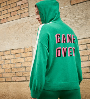 GAME OVER - Hoody Cachemire Femme