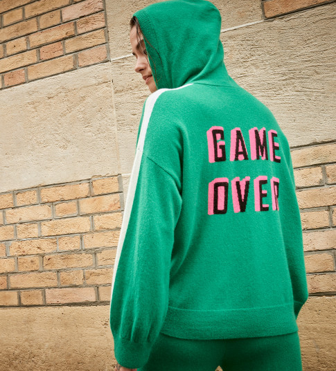 GAME OVER - Hoody Cachemire Femme