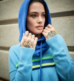 HELEN – Cagoule Cachemire Femme