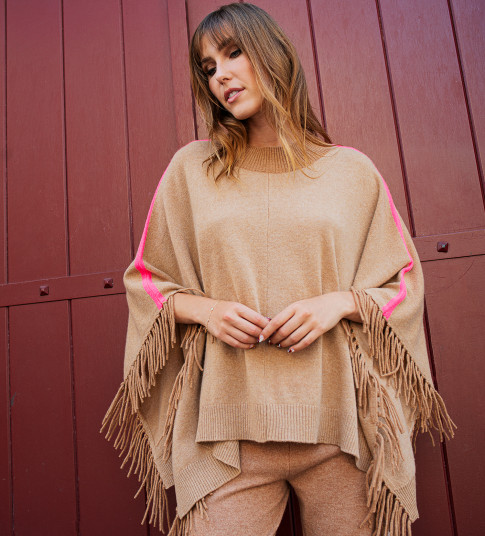 PAM - Poncho Cachemire Femme