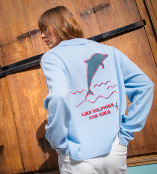 LIKE DOLPHINS - Pull 100% Cachemire 
