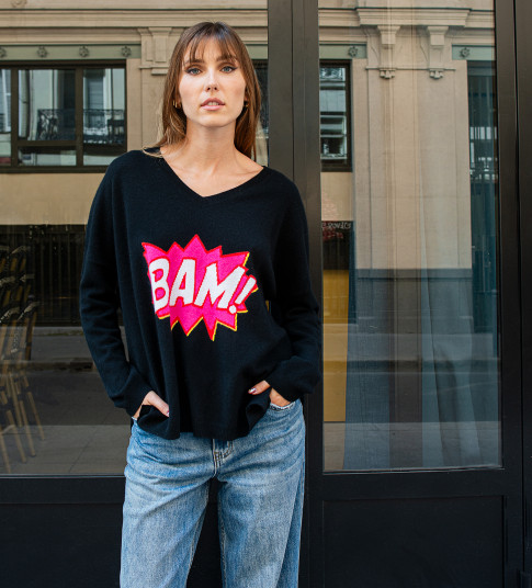 BAM - Pull Cachemire Femme